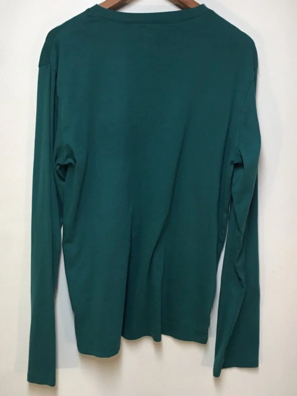 Honest Baby Clothing Mens L ORGANIC Shirt Green Henley Knit Cotton Preppy City - Picture 3 of 10
